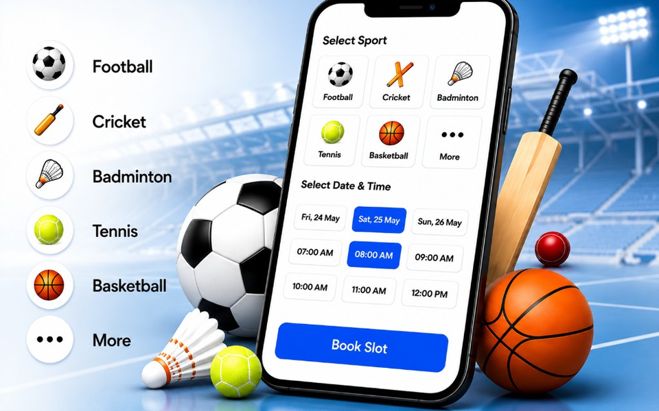 Multi-sport slot booking